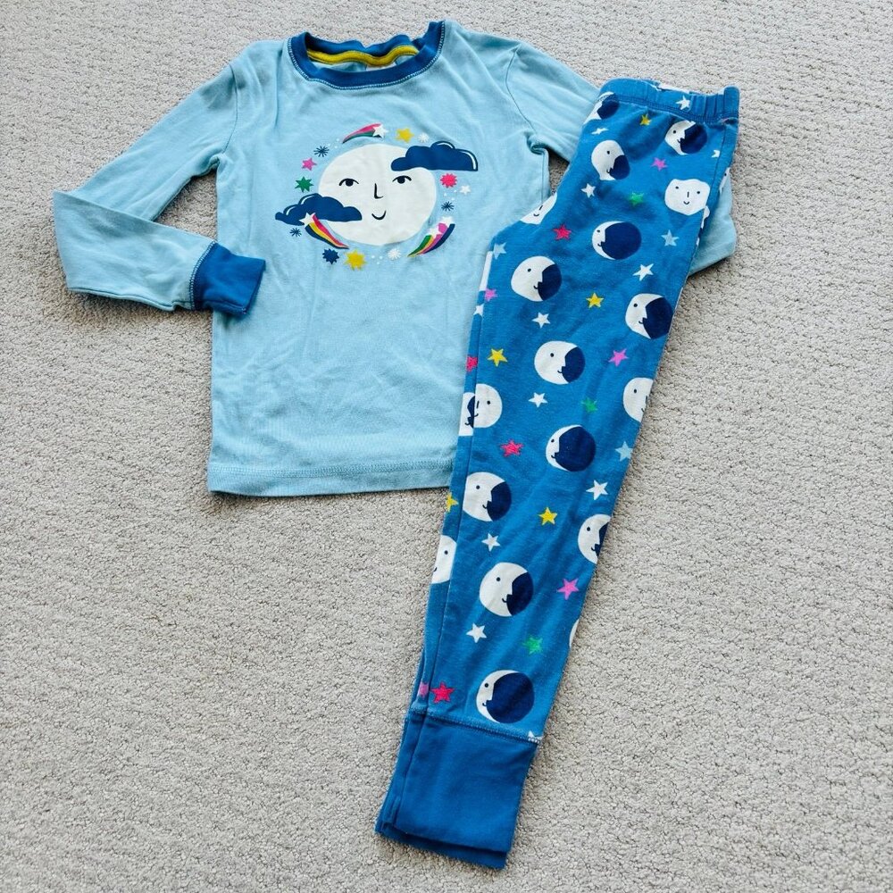 Mini Boden moon celestial cotton pajama set
